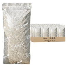 Nice u 毛樂趣 超凝結礦石貓砂 無香 24包 天然除臭 低粉塵, 1.45kg