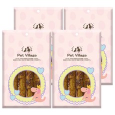 Pet Village PV空氣肉醬耐咬棒 4入 狗狗潔牙耐咬零食 無添加安心健康, 雞肉鮪魚, 80g, 4個