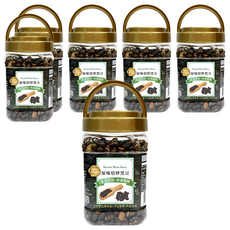 臻御行 原味焙炒黑豆 x 6罐 酥脆口感 健康零食 無添加 罐裝方便, 320g