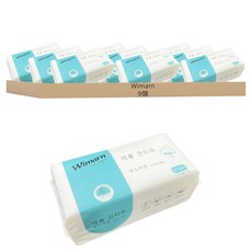Wimarn 韓國洗臉巾 大(20 x 20cm), 平紋 白色, 9個