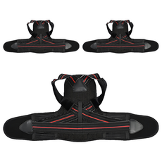 A-ZEAL 防駝背護腰塑身美姿帶 男女適用 8字拉提/4支撐條/隨意調節 SP209, 3個, L