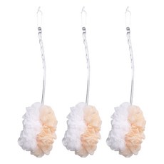 魔縐 極緻沐浴刷, 3個, 1個裝, 橘色 + 白色