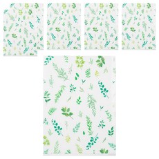 日本 MIDORI 3層資料夾 A5, 綠葉, 6個