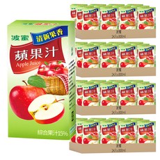 波蜜 蘋果汁, 96入, 300ml