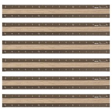 日本 MIDORI 鋁木尺, 深木色, 6個