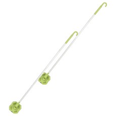 YUNMI 可掛式免手洗夾布乾濕兩用拖把 青梅綠, 2支