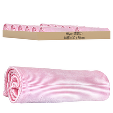 強力吸水 超細纖維無水痕清潔抹布 顏色隨機, 18條, 30 x 30cm