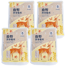 東台糧倉 鹿野寶華糙米 台灣好米, 1.5kg, 4包