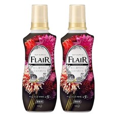 Kao 花王 FLAIR Fragrance 超濃縮衣物柔軟精 黑色濃郁花香 540ml 12小時長效清香, 2瓶