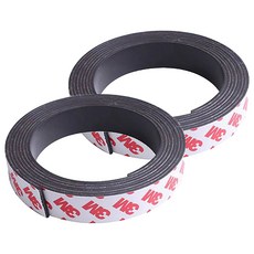 可裁剪背膠軟性磁鐵條貼 200 x 3cm, 黑色, 2捲