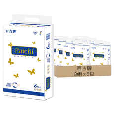 百吉牌 抽取式衛生紙, 6包, 8組