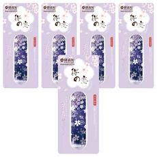 EKI MORI MACHI 驛森町 粉櫻花修正帶, 透明膠帶 無異味, 紫櫻花鹿, 5個