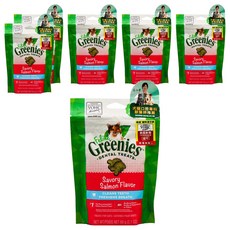 Feline Greenies 貓咪潔牙餅, 60g, 6個, 鮭魚