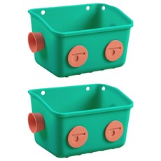 小麥購物 多功能收納掛籃 L2166, 2個, 綠色