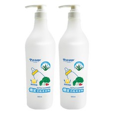 US baby 優生奶瓶清潔劑, 符合CNS3800檢驗標準, 不含螢光劑酒精, 溫和洗淨奶瓶餐具玩具奶嘴, 500ml, 西柚香氛, 2瓶