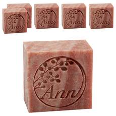 Ann Chen 陳怡安手工皂 細緻洗顏皂 玉容玫瑰 6個 溫和潔淨, 80g