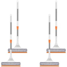 居家共感 長柄玻璃窗清潔刮水器, 4個, 白色