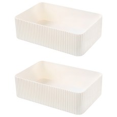 THE ZAKKA 多用途分層化妝品收納盒, 白色, 2個