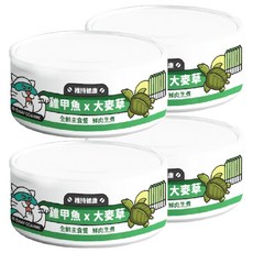 nu4PET 陪心寵糧 super小白主食貓罐(貓), 雞甲魚 + 大麥草, 80g, 4罐