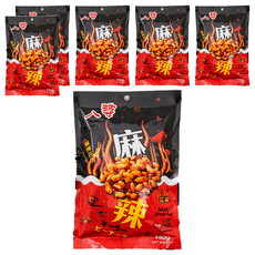 八婆 麻辣花生 140g, 獨立包裝, 香辣口味, 佐茶伴酒, 6包