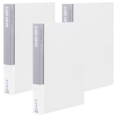 Lan CHYn 連勤牌文具 PP 果凍色系四孔1吋圓型夾 LC-8004 W,透白色,3本