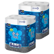 Hello Products 純天然捲筒衛生紙, 27m, 12捲, 2袋