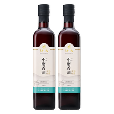 GENG YUAN 耕沅 頂級小磨香油 古法石磨慢磨 百分之百純天然無添加 滴滴香醇濃郁 各式料理皆宜, 500ml, 2瓶
