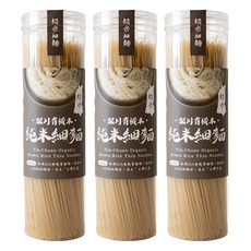 銀川 有機純米細麵 糙米, 350g, 3罐