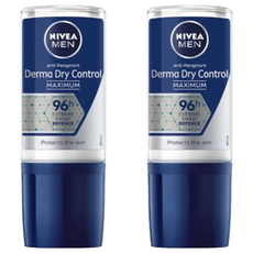 NIVEA 妮維雅 男士96H超能科研制汗爽身乳液, 50ml, 2件