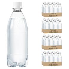 Tamsaa 無標籤氣泡水 原味 500ml, 80瓶