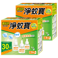 速必效 無味型電熱淨蚊寶，3入組，居家除蚊守護神, 120ml, 2盒