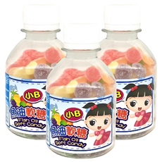 小B 魚油水果軟糖罐，綜合水果口味, 115g, 3罐