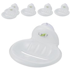 Leaf 吸盤肥皂架 日本製, 白色, 6個