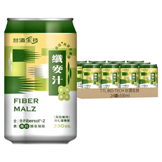 TTL BIO-TECH 台酒生技 纖麥汁 含Fibersol-2 專利膳食纖維, 330ml, 24罐