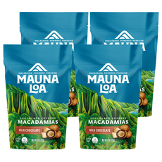MAUNA LOA 夢露萊娜 夏威夷果仁 牛奶巧克力, 113g, 4包