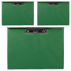 Lan CHYn 連勤牌文具 PVC多功能透明封面套板夾 LC-2006 G 綠色 文件收納好幫手, 3個