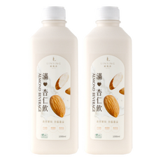 林銀杏 滿杏仁飲 1L (不含牛奶/無香精/無添加), 2瓶