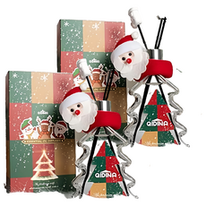 QiMart MIT 聖誕狂歡聖誕樹造型 硅藻土香氛擴香瓶, 微醺薰衣草, 200ml, 2瓶