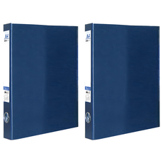 珠友文化 A4 D型檔案夾 3孔 HQ-61303, 深藍色, 2本