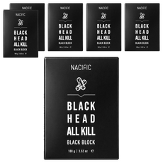 NACIFIC 黑頭粉刺 All Kill 黑炭皂, 有效清潔老廢角質, 潔顏後不會有緊繃感, 100g, 6個
