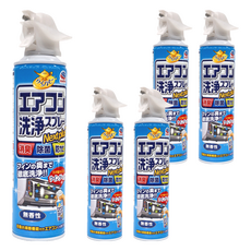 興家安速 免水洗冷氣清潔劑，消臭除菌防霉，無香性, 420ml, 5瓶