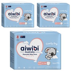 aiwibi 愛薇彼 清新乾爽褲型紙尿褲 15~21kg, XXL, 108片