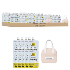 YEONDOOFARM NFC 100% 水梨桔梗汁 附保溫/冷便當手提袋 顏色隨機, 10包, 100ml
