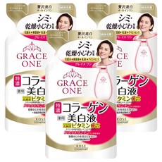 KOSE 高絲 GRACE ONE 極上活妍 緊緻淨斑美容液補充包, 3包, 200ml