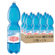 LAURETANA 蘿莉塔娜 天然冰河水, 1.5L, 12瓶