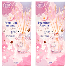 ST 雞仔牌 消臭力 芳香消臭劑 贅澤擴香竹瓶, 植物精油配合, Lily & Jasmine, 櫻花, 50ml, 2盒