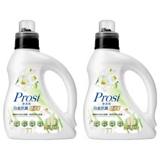 Prosi 普洛斯 濃縮香水洗衣凝露 白金抗菌MAX 酵素配方 全效潔淨 英國梨與小蒼蘭香氣 高溶解度 易沖洗不殘留, 1.6L, 2瓶
