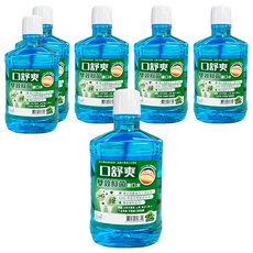 SHITEH 西德 口舒爽 雙效抑菌漱口水, 600ml, 6瓶