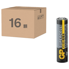 GP Batteries 超霸 超強碳鋅電池 16顆 AA 3號, 1組