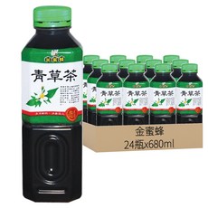 金蜜蜂 青草茶, 680ml, 24瓶
